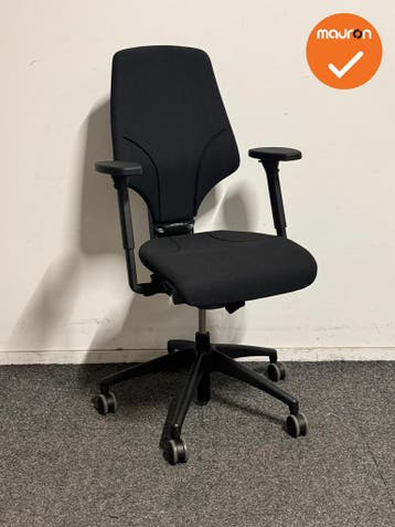Giroflex 64 - Bureaustoel - Zwart - Refurbished, Ophalen of Verzenden, Stoel