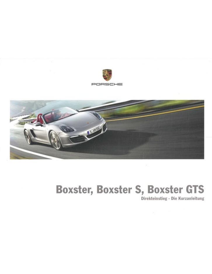 2015 PORSCHE BOXSTER | BOXSTER S | BOXSTER GTS VERKORT, Auto diversen, Handleidingen en Instructieboekjes