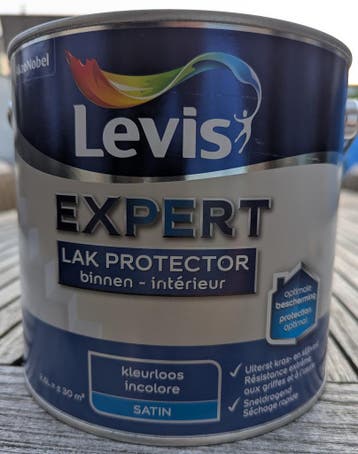 Levis Expert - hout - binnen - 2 x 2.5l - LAK PROTECTOR, Overige kleuren, 5 tot 10 liter, Nieuw, Ophalen of Verzenden