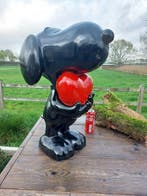 Beeld, black snoopy - 60 cm - polyresin