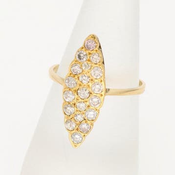 Bague - 19,2 carats Or jaune Diamant (Naturelle), Handtassen en Accessoires, Nieuw
