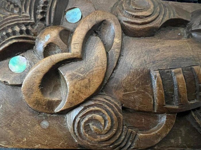 Mori - Mori - Doos - Rimu of Kauri - Mori, Antiek en Kunst, Curiosa en Brocante