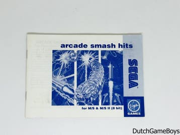 Sega Master System - Arcade Smash Hits - Manual, Autos : Divers, Modes d'emploi & Notices d'utilisation, Verzenden