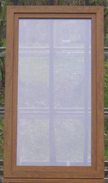 pvc raam , chassis , venster , kozijn 89 x 167 gouden eik, Ophalen of Verzenden, Raamkozijn