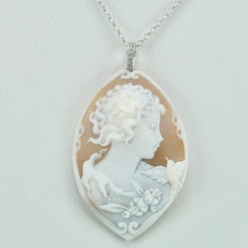 Argent, SANS PRIX DE RÉSERVE - Camée - Caméo incisé à la, Antiek en Kunst