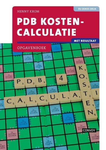 PDB Kostencalculatie met resultaat 9789463171663 H.M.M. Krom, Verzenden, H.M.M. Krom