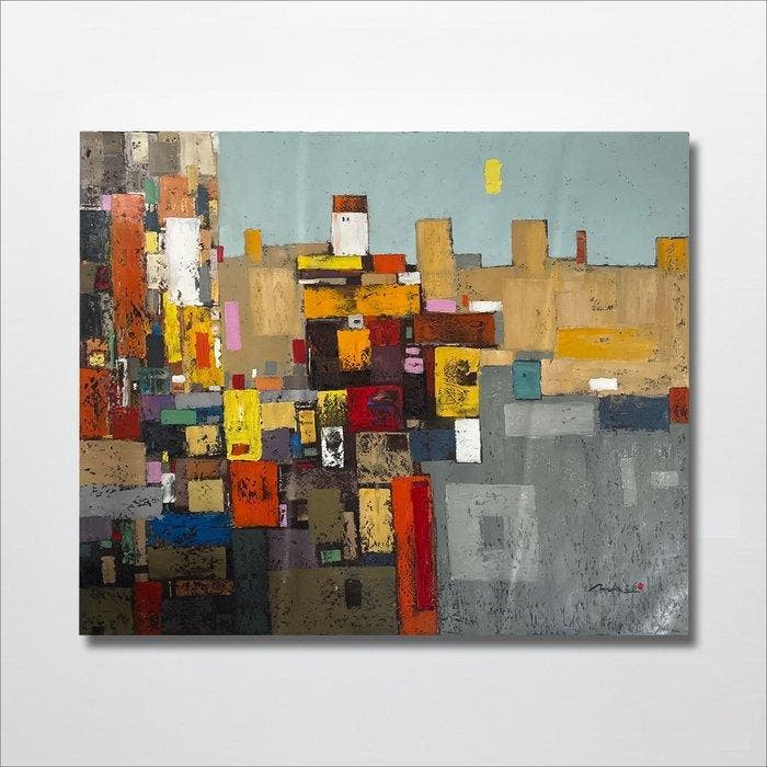 Hoang A (1984) - Secrets dÉté 100 120 cm, Antiek en Kunst, Kunst | Schilderijen | Modern