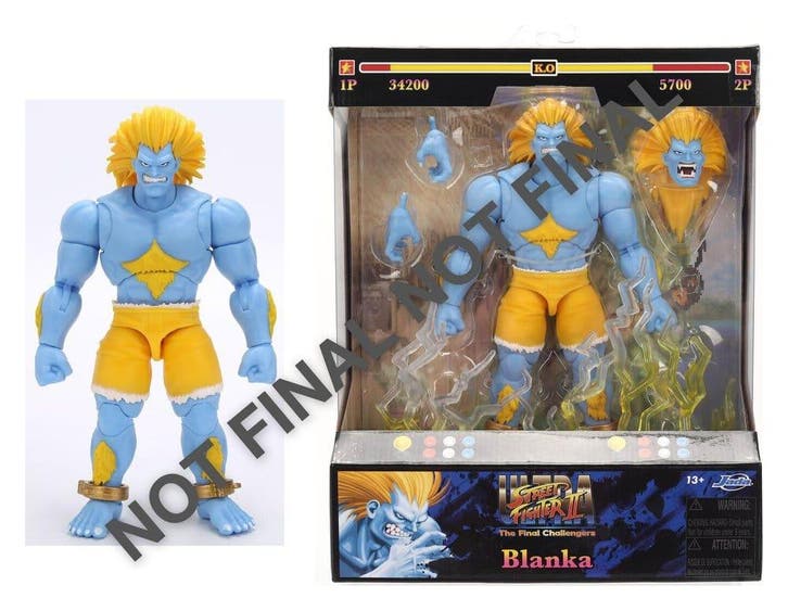Street Fighter II Action Figure Blanka P2 19 cm, Collections, Cinéma & Télévision, Enlèvement ou Envoi
