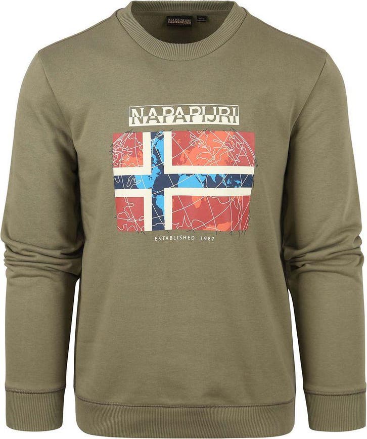Napapijri Guiro Sweater Groen maat Maat 52/54 (L) Heren, Vêtements | Hommes, Pulls & Vestes, Envoi