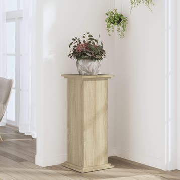 vidaXL Plantenstandaard 33x33x80 cm bewerkt hout sonoma, Verzenden, Nieuw