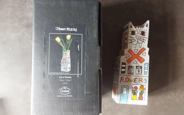 Goebel - James Rizzi - Vase à fleur unique - Porcelaine -