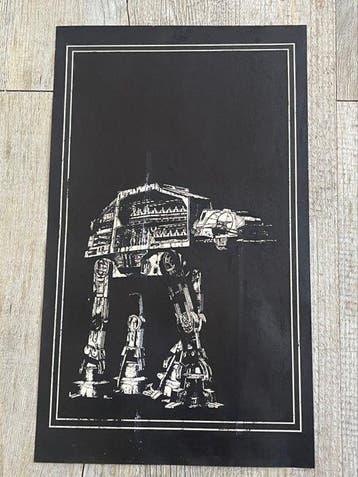 Artist Æ2381 - Star Wars, Lot of 2 - Poes X-Wing & AT-AT