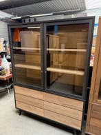 Catch vitrinekast groot, old piano + natur, Huis en Inrichting, Kasten | Vitrinekasten, Nieuw, Glas