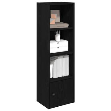 vidaXL Boekenkast 31x24x102 cm bewerkt hout zwart, Verzenden, Nieuw