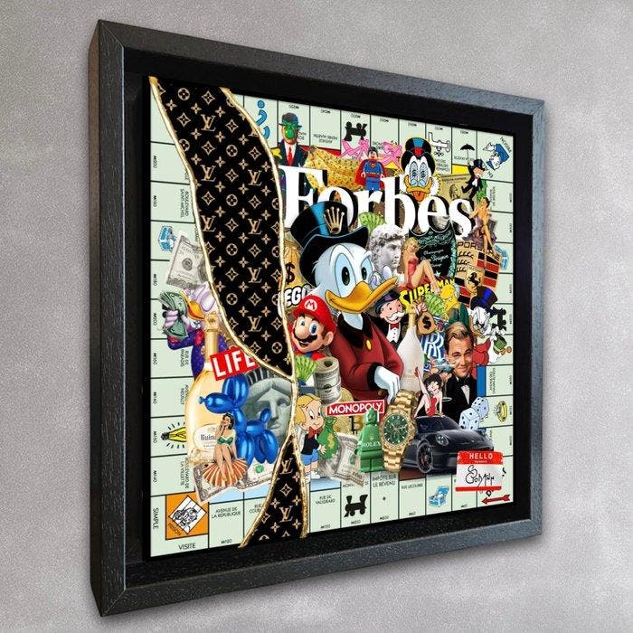 Stéphanie Godann - Monopoly Luxe Addict, Antiek en Kunst, Kunst | Schilderijen | Modern