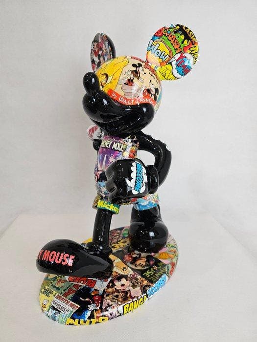 ArtBrut by Ann - Mickey Mouse Comic Explosion, Antiek en Kunst, Kunst | Designobjecten