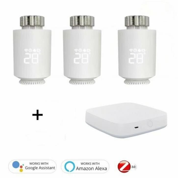 Slimme WiFi Thermostaat Knoppen | Zigbee 3.0 Radiatorknop |, Doe-het-zelf en Bouw, Thermostaten, Nieuw, Verzenden