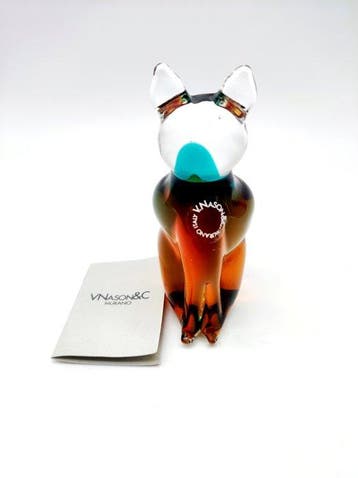V.Nason&C. - Figuur - Gatto Seduto - Muranoglas, Antiek en Kunst