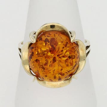 Sans prix de réserve - Bague - 8 carats Or jaune Ambre