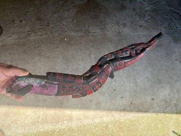 Cano voor Humbold Bay Noord-Papoea - Humbold bay -, Antiek en Kunst