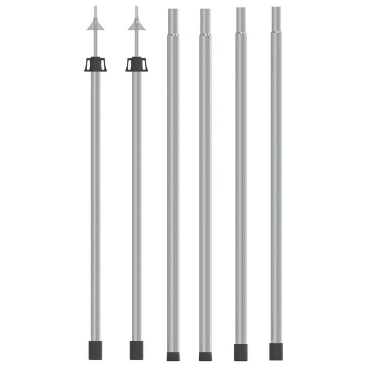 vidaXL Luifelstokken 2 st telescopisch 102-260 cm aluminium, Caravanes & Camping, Accessoires de tente, Envoi