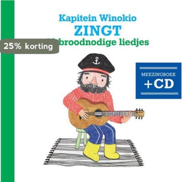 Kapitein Winokio zingt 10 broodnodige liedjes 9789490378097, Boeken, Verzenden, Gelezen, Eva Mouton