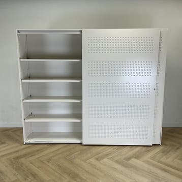 Gispen akoestische schuifdeurkastvv 8 legborden, (hxbxd), Huis en Inrichting, Kasten | Overige, Gebruikt