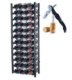 Lendo Online Porte-bouteilles Vin 48 Bouteilles Métal Noir