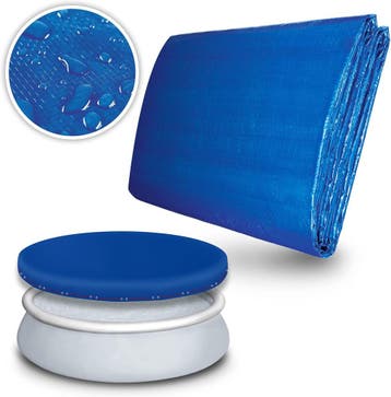 Zwembad Afdekzeil - Rond - Solarzeil - 457 cm - Blauw - Till, Verzenden, Nieuw