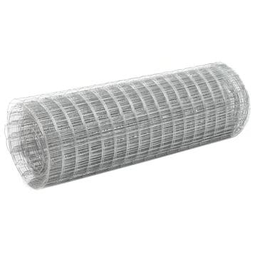 vidaXL Kippengaas 25x0,5 m gegalvaniseerd staal, Tuin en Terras, Verzenden, Nieuw