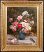 Gustave Bienvetu (1850-1916) - Bouquet of roses