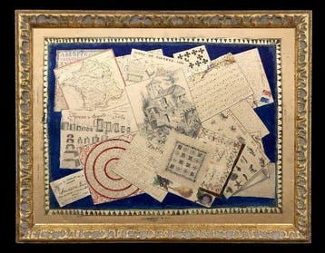 École Française (XIX) - Trompe-lœil à papiers
