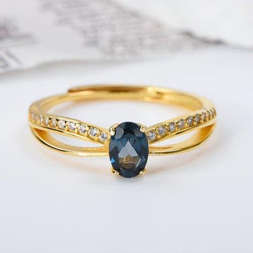 Zonder minimumprijs - Ring - 18 karaat Verguld, Zilver, Geel