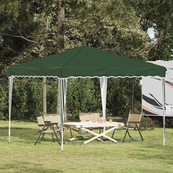 vidaXL Pop-up Feesttent 288 x 288 x 245 cm Groen Oxford Stof, Verzenden, Nieuw