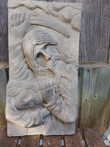 Sculpture, Abraham Sacrificing His Son Isaac On Mount Moriah