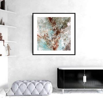 Dam Domido - LArbre en hiver - 80 x 80 cm, Antiquités & Art