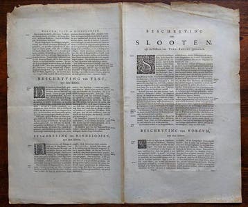Pays-Bas - Théâtre des villes - Slooten, Ylst, Worcum,