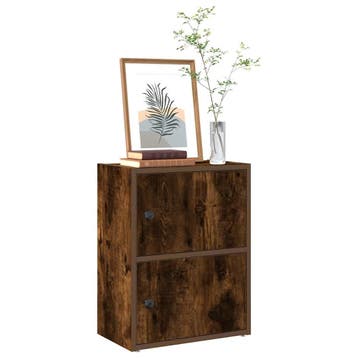 vidaXL Boekenkast 40x24x52 cm bewerkt hout gerookt, Verzenden, Nieuw