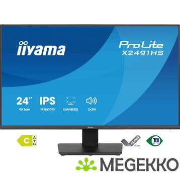 Iiyama ProLite X2491HS-B1 24  Full HD IPS monitor, Verzenden, Nieuw