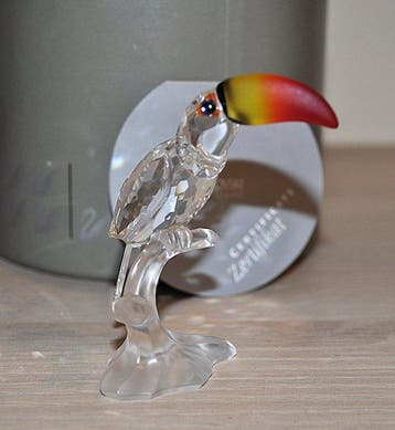 Swarovski - Figuur - Tucano becco colorato - Kristal, Glas
