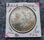 Verenigde Staten. 5 x 1 Morgan Dollar e 2 x Half Dollar, Postzegels en Munten