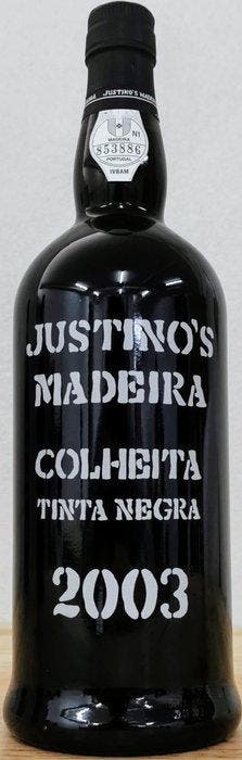 2003 Justinos, Colheita Tinta Negra - Madère DOC - 3, Verzamelen, Wijnen, Nieuw