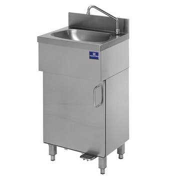 Handwasbak | Voetbediening | 430x280x140mm | RVS |, Verzenden, Nieuw in verpakking