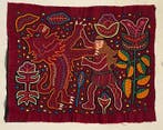 Broderie - Guerrier Bête de Combat - Kuna - Mola - Panama