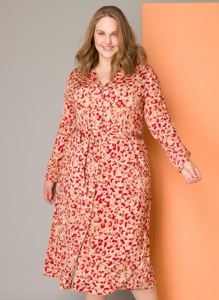 YESTA print blousejurk1(48)Maat 46/48 (XL) of groter, Kleding | Dames, Jurken, Overige kleuren, Nieuw, Maat 46/48 (XL) of groter