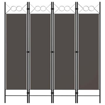 vidaXL Kamerscherm met 4 panelen 160x180 cm antraciet, Verzenden