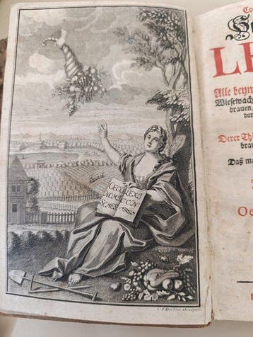 von einem Liebhaber Oeconomischer Wissenschaften -
