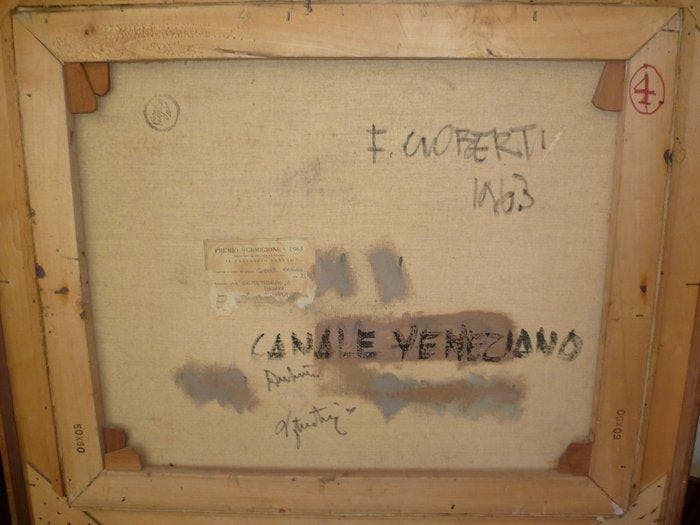 Franco Goberti (1939-2023) - Canale Veneziano, Antiek en Kunst, Kunst | Schilderijen | Modern