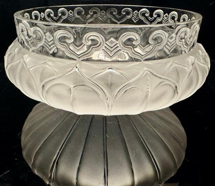 Lalique France - Tafelmiddenstuk - Tunis - Kristal, Antiek en Kunst, Antiek | Glaswerk en Kristal