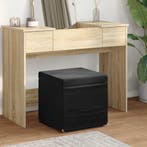 vidaXL Kruk Zwart 41 x 41 x 40 cm Velvet en Geengineerd Hout, Verzenden, Nieuw